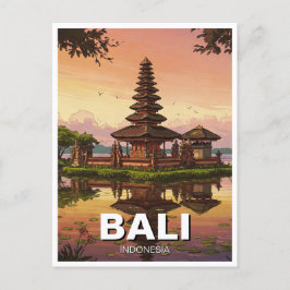 Ulun Danu Bali Indonesia Travel Postkarte