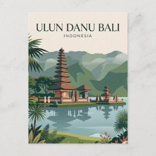 Ulun Danu Beratan Tempel Indonesien Postkarte