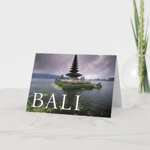 Ulun Danu Temple Bali, Indonesien Geburtstag Karte