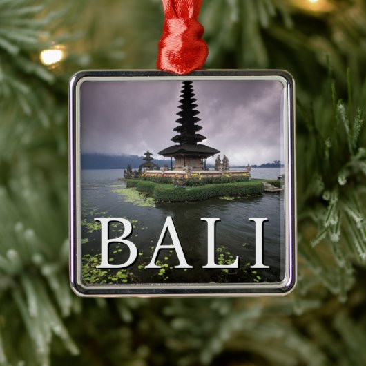 Ulun Danu Temple | Bali, Indonesien Ornament Aus Metall (Baum)