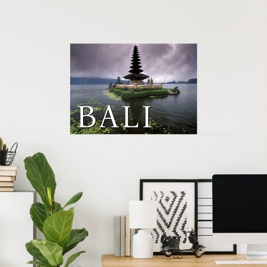 Ulun Danu Temple | Bali, Indonesien Poster (Heimbüro)
