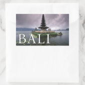 Ulun Danu Temple | Bali, Indonesien Rechteckiger Aufkleber (Tasche)
