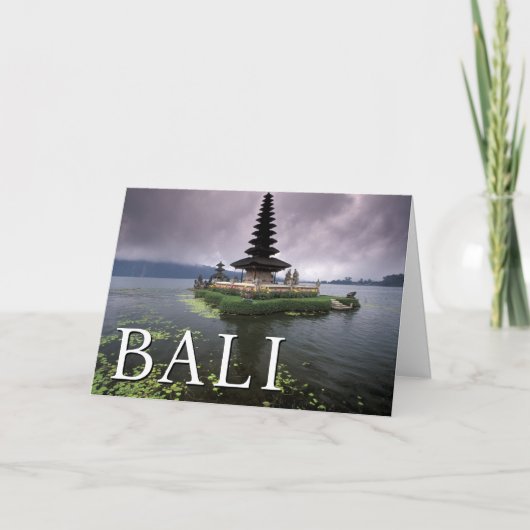 Ulun Danu Temple | Bali, Indonesien | Vielen Dank Dankeskarte (Vorderseite)