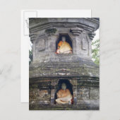 Ulun Danu Temple statues, Bali, Indonesien Postkarte (Vorne/Hinten)