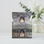 Ulun Danu Temple statues, Bali, Indonesien Postkarte (Stehend Vorderseite)