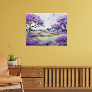 Ulupalakua Jacaranda-Bäume Poster