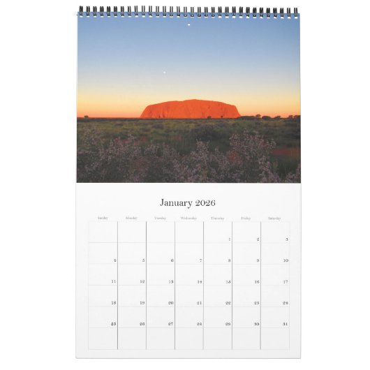 Uluru australia kalender (Jan 2026)