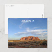 Uluru Australia Postcard Postkarte (Vorne/Hinten)