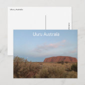 Uluru Australia Postcard Postkarte (Vorne/Hinten)