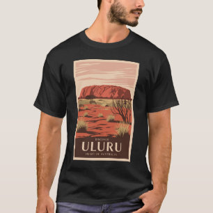 Uluru Australia Reisen Art Vintag T-Shirt
