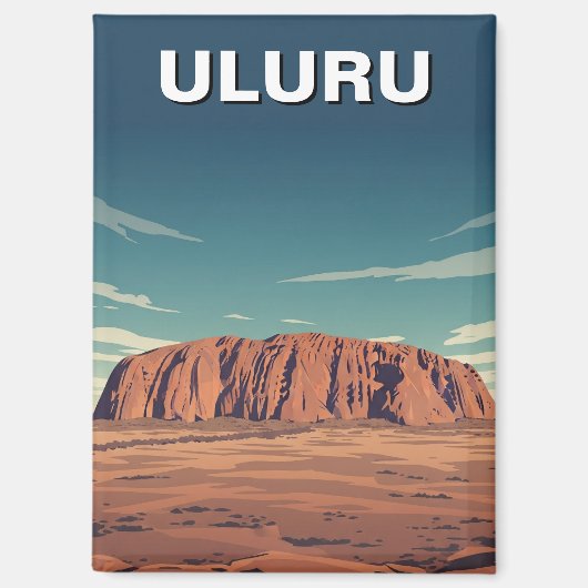 Uluru Australia Travel Magnet (Vorderseite)