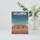 Uluru Australia Travel Postkarte (Stehend Vorderseite)