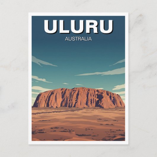 Uluru Australia Travel Postkarte (Vorderseite)