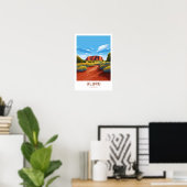Uluru Australia Travel Print Poster (Heimbüro)