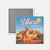 Uluru Australien Magnet (Vorderseite/Rückseite)