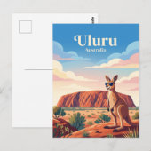 Uluru Australien Postkarte (Vorne/Hinten)