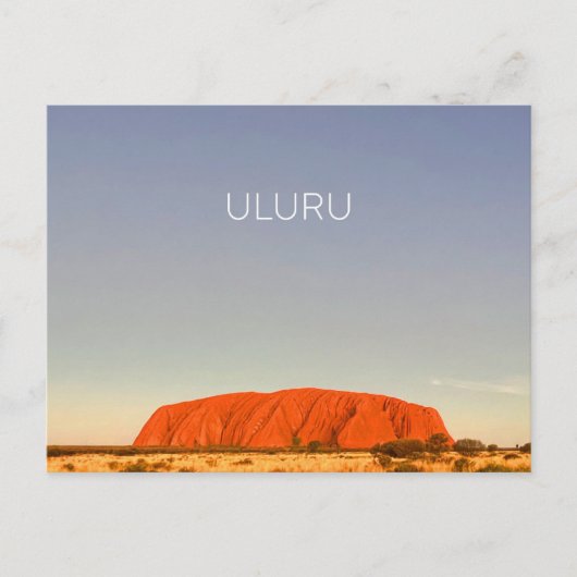 Uluru, Australien Postkarte (Vorderseite)