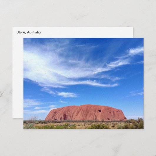 Uluru Australien Postkarte (Vorne/Hinten)