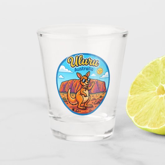 Uluru Australien Schnapsglas (Vorderseite)