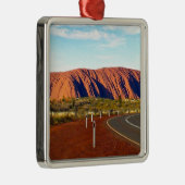 Uluru/Ayers Felsen - Australien Silbernes Ornament (Rechts)