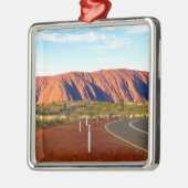 Uluru/Ayers Felsen - Australien Silbernes Ornament (Links)
