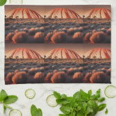 Uluru "Ayers Rock" Australia Oil Paint, Geschirrtuch (Gefaltet)