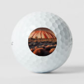 Uluru "Ayers Rock" Australia Oil Paint, Golfball (Vorderseite)