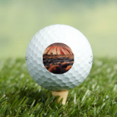 Uluru "Ayers Rock" Australia Oil Paint, Golfball (Insitu T-Shirt)