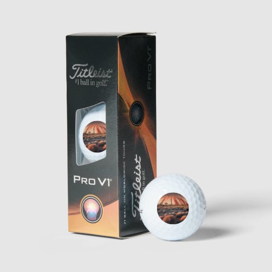 Uluru "Ayers Rock" Australia Oil Paint, Golfball (Verpackung)