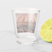 Uluru "Ayers Rock" Australia Oil Paint, Schnapsglas (Rückseite)