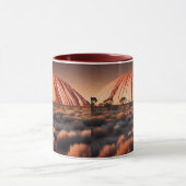Uluru "Ayers Rock" Australia Oil Paint, Tasse (Zentrum)