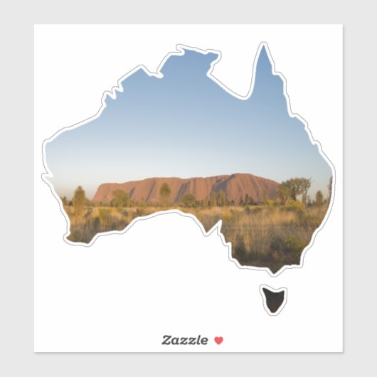 Uluru Ayers Rock Australia Shape Sticker (Blatt)