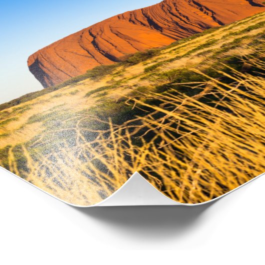 Uluru Ayers Rock in Australien Fotodruck (Ecke)