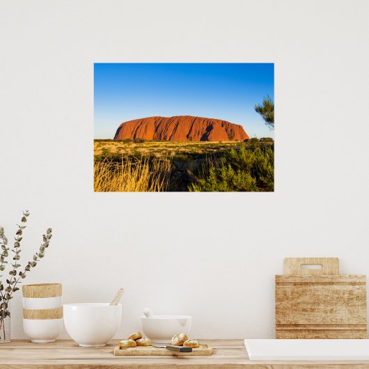 Uluru Ayers Rock in Australien Poster (Küche)
