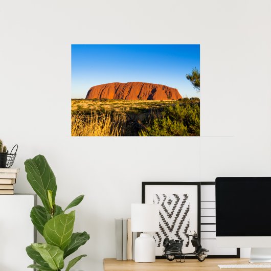 Uluru Ayers Rock in Australien Poster (Heimbüro)