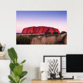 Uluru Ayers Rock in Australien Poster (Heimbüro)