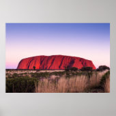 Uluru Ayers Rock in Australien Poster (Vorne)