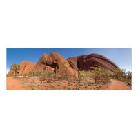 Uluru Ayers Rock Nah Up Panorama