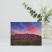 Uluru bei Sunset Postkarte (Stehend Vorderseite)