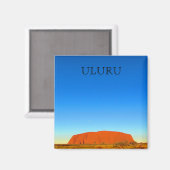Uluru blau magnet (Vorderseite/Rückseite)