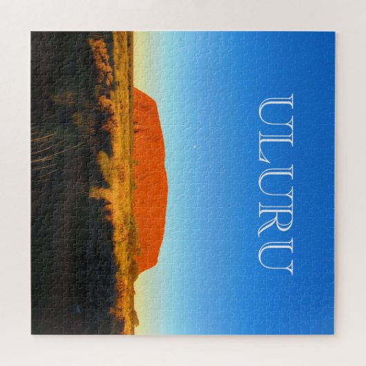 Uluru blau puzzle (Horizontal)