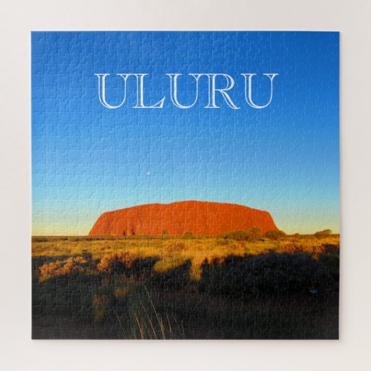 Uluru blau puzzle (Vertikal)