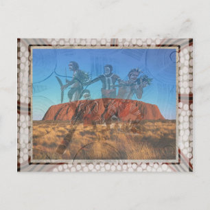 Uluru Dancers NT Australien Postkarte