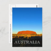 Uluru-Himmel blau Postkarte (Vorne/Hinten)