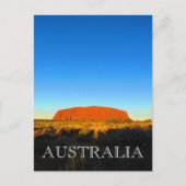 Uluru-Himmel blau Postkarte (Vorderseite)