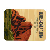 Uluru-Kata Tjuta Nationalpark Australien Vintag Magnet (Horizontal)