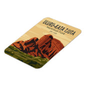 Uluru-Kata Tjuta Nationalpark Australien Vintag Magnet (Linke Seite)