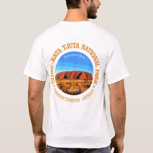 Uluru - Nationalpark Kata Tjuta T-Shirt (Rückseite)