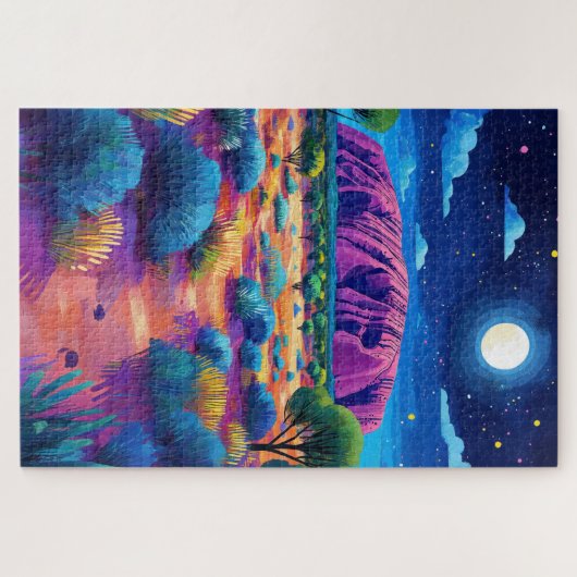 Uluru oder Ayers Rock, Australien. Puzzle (Horizontal)