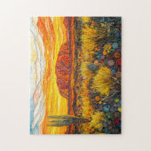 Uluru-Outback-Landschaft im Quilling-Stil Puzzle (Vertikal)